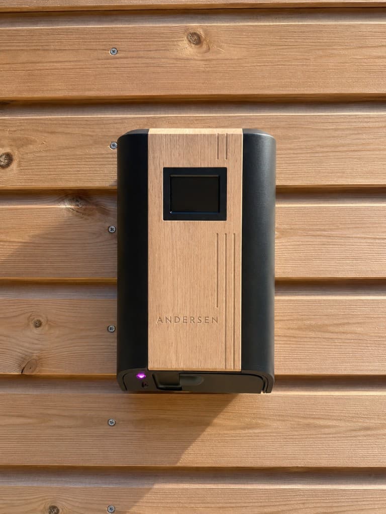 Andersen EV charger on the driveway
